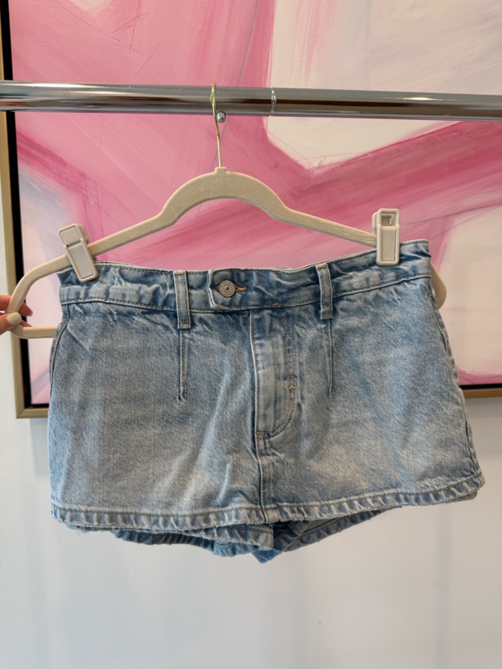 We The Free Light Blue Denim Shorts, size 25
